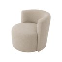 Ver imagem 4 de Poltrona Estofada 74cm x 68cm x 70cm Redonda Confortável para Sala ou Recepção Formato Orgânico