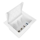 Ver imagem 1 de Caixa de Embutir 3 Tomadas 20a 2 Rj45 1 USB 1 HDMI - Branca