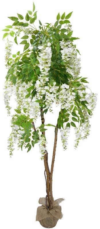 Árvore Planta Artificial Glicinia Folhagem Tropical Grande Realista Decor - 1