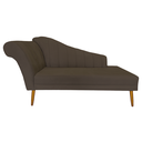 Ver imagem 1 de Recamier Divã Pés Palito para Sala Cecilia 1.60cm Corano Marrom - Incasa Decor