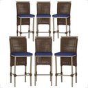 Ver imagem 1 de 6 Banqueta em Alumínio Roma Fendi Corda Náutica Tecido 10