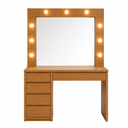 Ver imagem 2 de Camarim Espelho LED MDF 1,36m Polly -Belaris Móveis:Naturalle