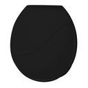Ver imagem 1 de Assento Tampa para Vaso Sanitário Oval Bellart Almofadado Slim Preto Durín