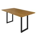 Ver imagem 6 de Conjunto Sala de Jantar Mesa 6 Cadeiras Tampo de MDF Itália Preto