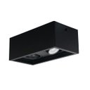 Ver imagem 3 de Kit 4 Luminarias Teto Sobrepor Duplo Recuado Alumínio 2 Gu10 - Preto