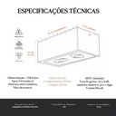 Ver imagem 2 de Kit 4 Luminarias Teto Sobrepor Duplo Recuado Alumínio 2 Gu10 - Preto