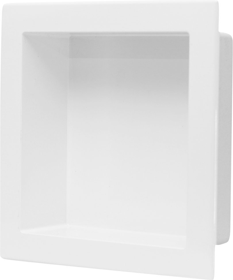 Nicho Banheiro Embutir de Mármore Sintético Branco 30x30 Quanta Compositos Nicho de Embutir 30x30 Se