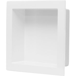 Nicho Banheiro Embutir de Mármore Sintético Branco 30x30 Quanta Compositos Nicho de Embutir 30x30 Se