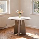 Ver imagem 3 de Mesa Redonda Arco 90cm MDF 4 Lugares Byhouse