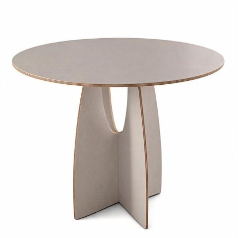 Mesa Redonda Arco 90cm MDF 4 Lugares Byhouse