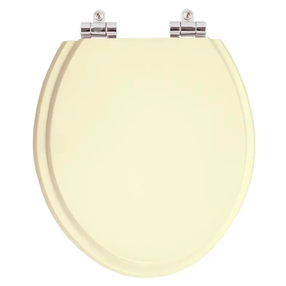 Assento Sanitario com Amortecedor Convencional Oval Creme (bege claro) para vaso Deca - 1