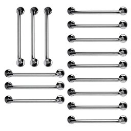 Barra de Apoio 60cm Inox Kit 15 Unidades Suporte Deficiente Gestante Idoso Banheiro Box Corrimao Seg - 1