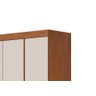 Guarda Roupa Mdf 1,60 M 4 Portas 2 Gavetas com Pés Freijo / Off White Dj Hope Dj Móveis - 3