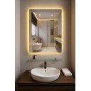 Ver imagem 2 de Espelho Retangular 50x40cm C/ Led Touch + Prateleira