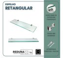 Ver imagem 5 de Espelho Retangular 50x40cm C/ Led Touch + Prateleira