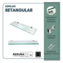 Ver imagem 5 de Espelho Retangular 50x40cm C/ Led Touch + Prateleira