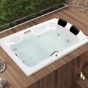 Ver imagem 1 de Banheira Casal de Hidromassagem Serenade Maggiore em Gel Coat Gran Luxo com Aquecedor Astra 180cm - - 110V