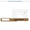 Rack Extensível Ripado com Painel Ripado para Tv 86 Polegadas 230cmx280cm Aruá CabeCasa MadeiraOriginals - 8