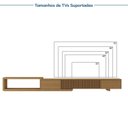 Ver mais imagens de Rack Extensível Ripado com Painel Ripado para Tv 86 Polegadas 280x230 Aruá CabeCasa MadeiraOriginals