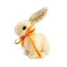 Coelho De Pelúcia Laço Laranja 20x11x17cm Decoração Páscoa M - 1