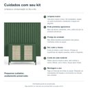 Ver imagem 4 de Kit Smart com Buffet Bend Sextavado Principal Incolar Musgo Metal Preto
