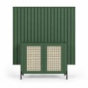 Ver imagem 2 de Kit Smart com Buffet Bend Sextavado Principal Incolar Musgo Metal Preto