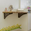 Ver imagem 1 de Par de Mão Francesa Suporte Bancada ou Mesa - Aço - Sun