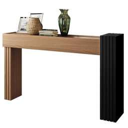 Aparador Astro e Mesa de Centro Luna Nature/Preto - HB Móveis - 3