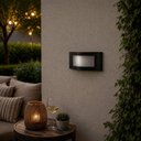 Ver imagem 4 de Kit 8 Arandelas Face Luminária Lente Transparente Preto Termoplástico E27 Dital