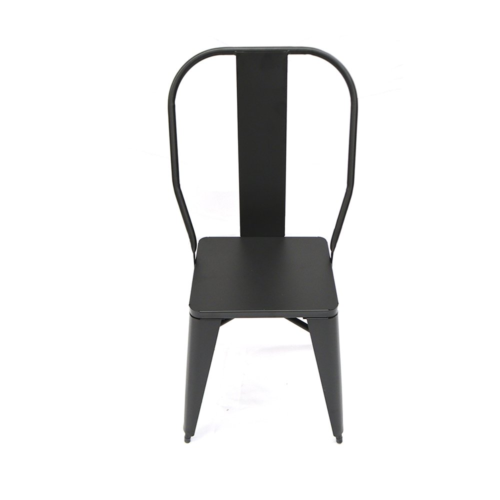 Cadeira Design Premium Tolix Iron Industrial Preto - 3