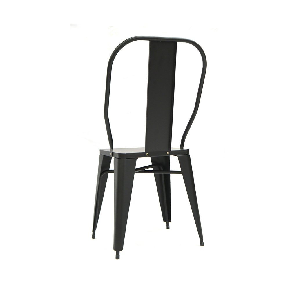 Cadeira Design Premium Tolix Iron Industrial Preto - 2