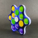 Ver imagem 5 de Hand Spinner Fidget Toy Pop It com Luz Led Luminoso Tiktok Brinquedo Sensorial Anti Stress - Azul