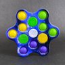Hand Spinner Fidget Toy Pop It com Luz Led Luminoso Tiktok Brinquedo Sensorial Anti Stress - Azul - 3