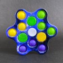 Ver imagem 3 de Hand Spinner Fidget Toy Pop It com Luz Led Luminoso Tiktok Brinquedo Sensorial Anti Stress - Azul
