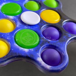 Hand Spinner Fidget Toy Pop It com Luz Led Luminoso Tiktok Brinquedo Sensorial Anti Stress - Azul - 8