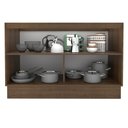 Ver imagem 4 de Balcão Gabinete de Pia Armário de Cozinha 2 Portas Rustic/Branco Glamy Madesa