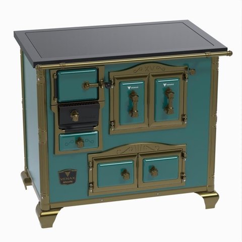 Fogao a Lenha N 2 Gab Imperador Premium Turquesa Se