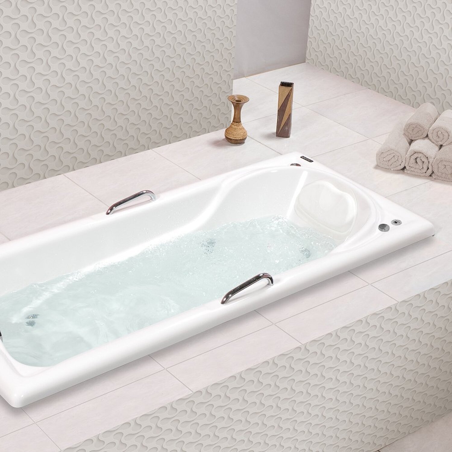 Banheira de Hidromassagem Naturale em Gel Coat Gran Luxo com Aquecedor 170 Cm - Volume Ideal 100 Lit - 220V - 4