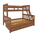 Ver imagem 3 de Treliche com Gavetas Cama Casal Solteiro de Madeira Flex Exclusivo Totalità