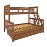 Treliche com Gavetas Cama Casal Solteiro de Madeira Flex Exclusivo Totalità - 3
