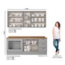 Ver imagem 2 de Cozinha Compacta Com Módulo Forno De Embutir Amy Casa 812