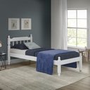 Ver imagem 1 de Cama Solteiro em Madeira Maciça Mv Outlet Branco