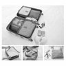 Kit Organizador de Mala 6 peças Cinza QUALIS - 3