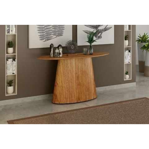 Aparador Base Oval Laminada Tampo Surf Laminado