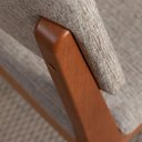 Ver imagem 5 de Conjunto de Jantar Mesa com Vidro Bennett 6 Cadeiras Ella - Natural C/ Mescla Cinza