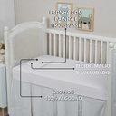 Ver imagem 5 de Kit 2 Fronhas de Berço Americano Percal 200 Fios Algodão Extra Macio 2 Peças:branco