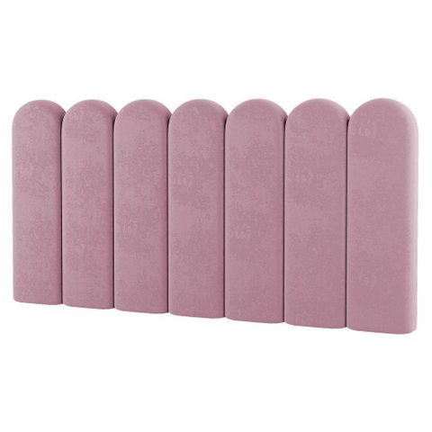 Painel Cabeceira Cama Box Casal King Size Lana 195cm Suede Rosê - Desk Design