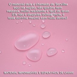 Bolsa maternidade luxo kit 5 Rosa bebê impermeável - 4