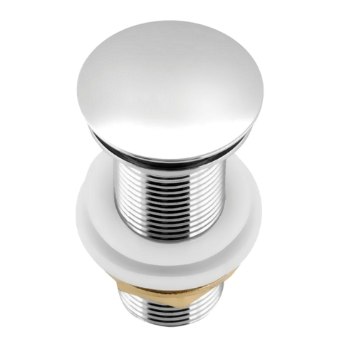 Válvula Click Metal 7/8 Pia Banheiro Lavatório Metal Cromada:Cromado