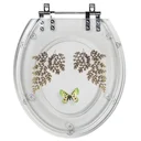 Ver imagem 1 de Tampa de Vaso Acrílico Transparente com Borboleta Verde